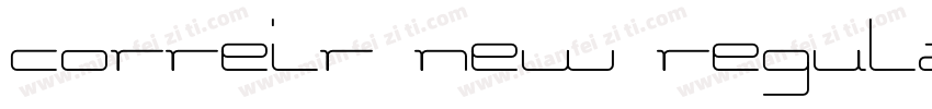 correir new regular字体转换